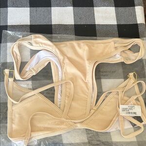 Diamond Supply Co. Cream/ Gold women’s bikini.  New with tags